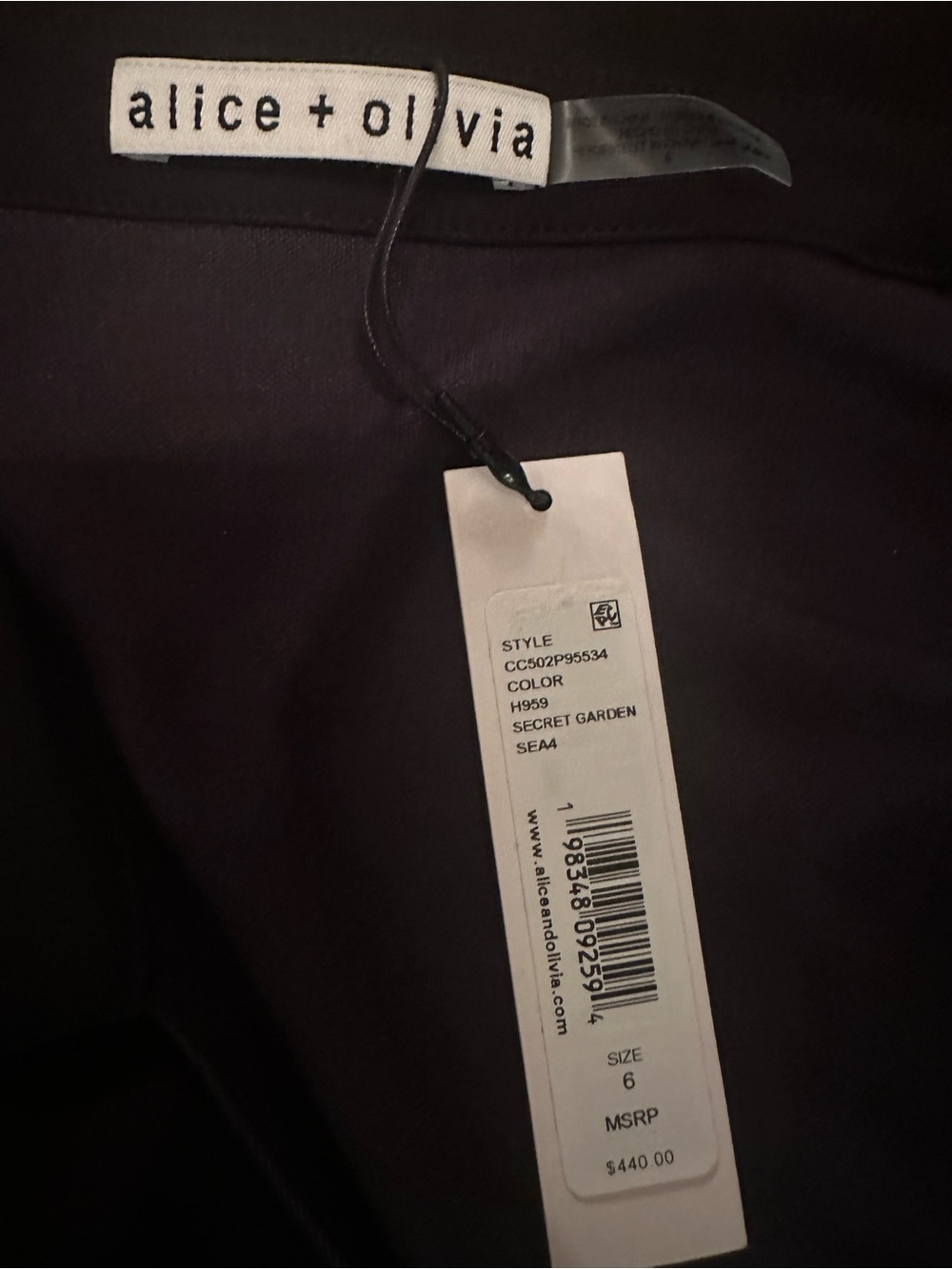 Alice + Olivia Millicent LS Flare Mini Dress NWT size 6 video - Picture 3 of 17